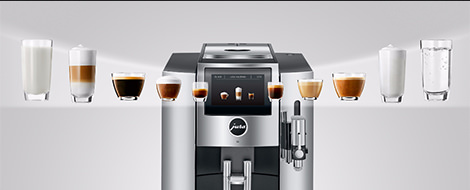 Especialidades de café en la cafetera S8 Cromo